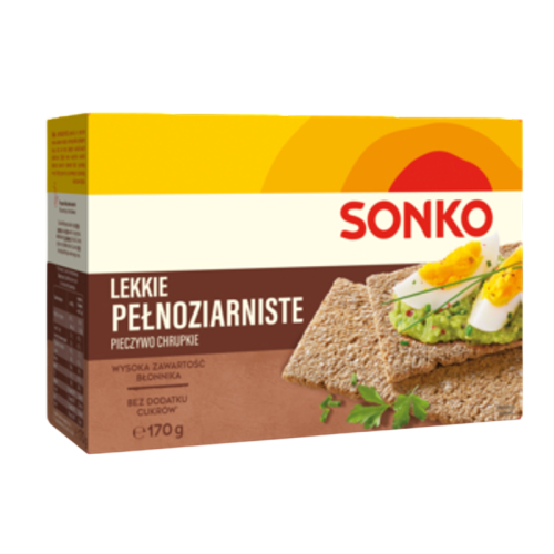 Sonko. Lekkie pełnoziarniste. Pieczywo chrupkie 170 g. 0f275333cae605c91c8ae71b8e9886f2.png