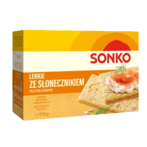Sonko. Lekkie ze słonecznikiem. Pieczywo chrupkie 170 g.