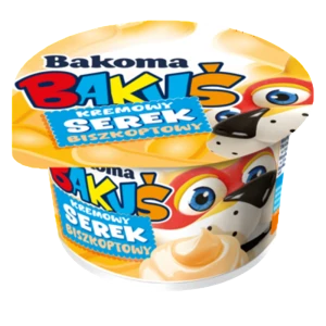 Serek kremowy Bakuś Biszkoptowy 125g