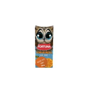 FORTUNA Zwierzaki Sok 100% Pomarańcza kartonik 200 ml