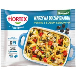Hortex Warzywa do zapiekania penne z sosem serowym 450g