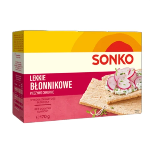 Sonko. Lekkie błonnikowe. Pieczywo chrupkie 170 g. 540a38b1fb364b5a714fe474b37dad12.jpg