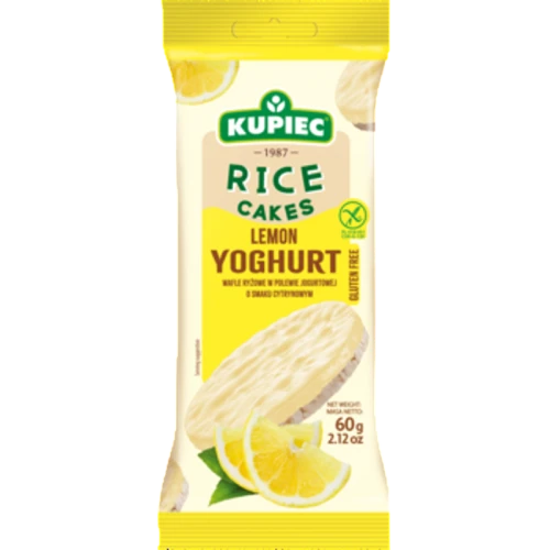 Kupiec Wafle ryżowe w polewie jogurtowej o smaku cytrynowym 60g ae106378d1d14be32caad2ccc11e0497.png