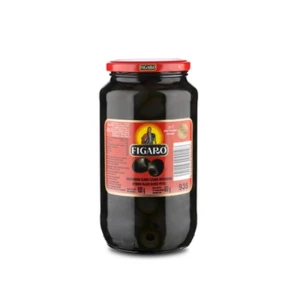 Hiszpańskie oliwki czarne drylowane sterylizowane 920g/450g Figaro