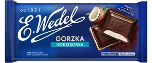 Wedel czekolada gorzka z kokosem 100 g