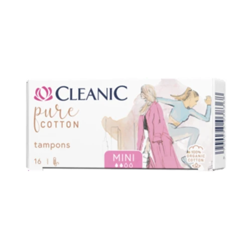 Cleanic Pure Cotton Tampony Mini 16 szt. (100% bawełna organiczna) 1775823104017-g74e3k.png
