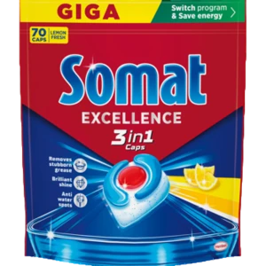 Somat Kapsułki do zmywarki 3in1 Lemon 70 szt.