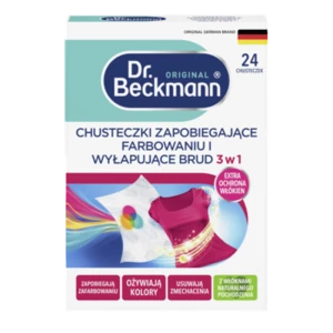 DR.BECKMANN Chusteczki wyłapujące kolor i brud 3 w 1 24 szt.