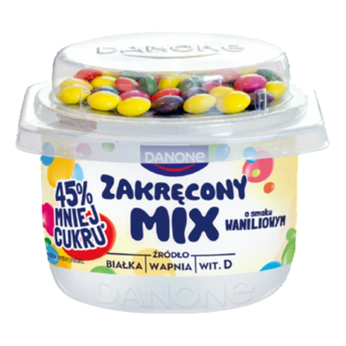 Danone Zakręcony Mix Jogurt o smaku waniliowym z drażami z czekolady mlecznej 125 g 637e864c27b1bde7087428a5c1913bad.png