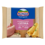 Hochland z szynką. Ser kremowy topiony w plastrach z szynką 130g