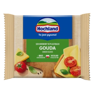 Hochland Gouda. Ser kremowy topiony w plastrach z Goudą 130g