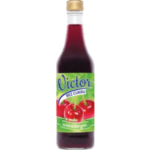 Zaprawa do napojów o smaku wiśniowym 500 ml bez cukru Victoria Cymes