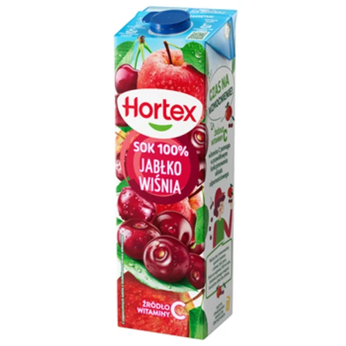 Hortex Sok 100% jabłko wiśnia karton 1L 1775830210574-sr16xh.png