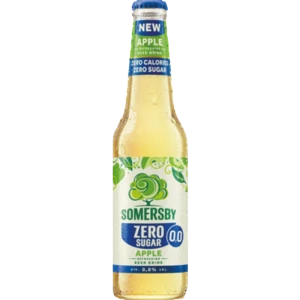 Somersby 3x ZERO Apple 0% 400 ml, butelka bezzwrotna
