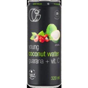 Kaucja Quality Food woda kokosowa z guaraną i witaminą c 320 ml