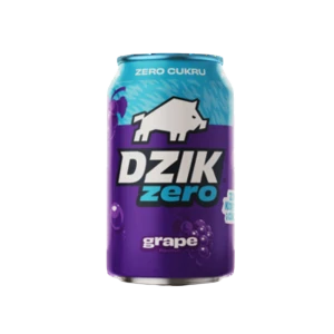 Dzik Zero Grape 330 ml - Napój Gazowany