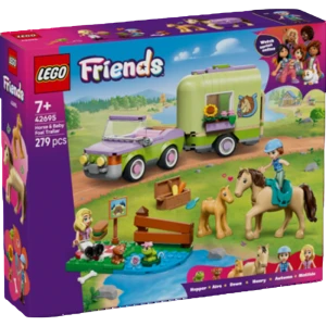 Klocki LEGO Friends 42695 Przyczepa z koniem i źrebaczkiem