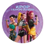 Talerzyki papierowe K-POP Demon Hunters 20 cm 8 szt.