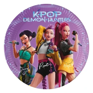 Talerzyki papierowe K-POP Demon Hunters 20 cm 8 szt.