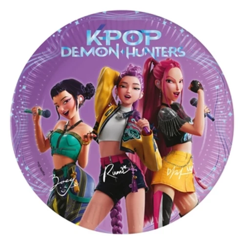 Talerzyki papierowe K-POP Demon Hunters 20 cm 8 szt. 1775834747925-i4m41b.png