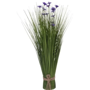 Pęczek trawy z kwiatami 55cm