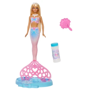 Barbie Lalka Bąbelkowa syrenka Magiczne bańki Zabawka dla dzieci 3+ JLW56