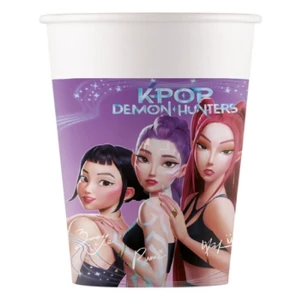 Kubeczki papierowe K-POP Demon Hunters 200 ml 8 szt.