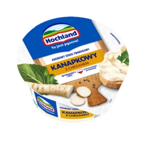 Hochland Kremowy serek twarogowy kanapkowy z chrzanem 130 g