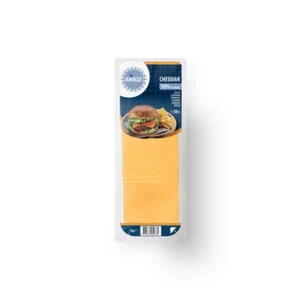Ser Cheddar Czerwony 50% w suchej masie plastry 1kg Ankly