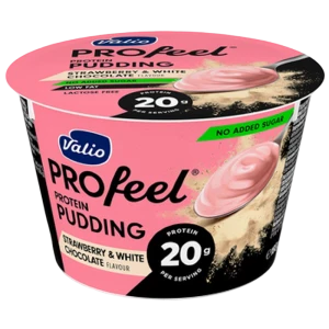 Valio PROfeel proteinowy puding 180g truskawka-biała czekolada
