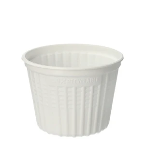 Kubki na zupę, PP, "airpac", okrągłe, 500 ml, średnica 11,5 cm, 8,5 cm, kolor: biały, "REUSE", 25 szt