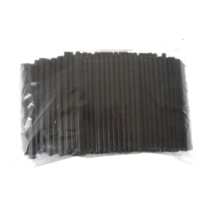 Rurki wielokrotnego użytku 7/150 mm czarne, opakowanie 500 sztuk, Horeca Polska