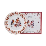 Talerz duży 27 cm Christmas Birds 3 Duo