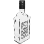 Butelka Klasztorna 500ml z zakrętką z nadrukiem Nalewka
