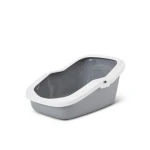 Kuweta plastikowa z wysokim tyłem i ramką, duża, wymiary 56x39x27,5 cm