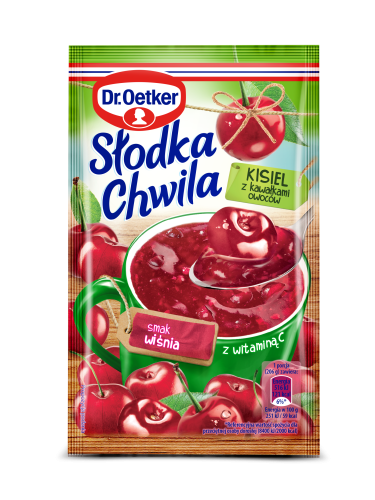 Słodka Chwila Kisiel wiśniowy z owocami Dr. Oetker 31,5g