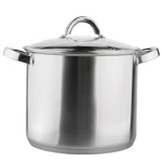 Garnek nierdzewny 24 cm 8,5 l wysoki z pokrywą szklaną Fabio Altom Design
