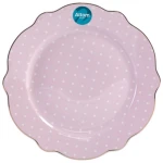 Talerz deserowy z ozdobnym skrzydłem 21 cm Natalie Pink Altom Design