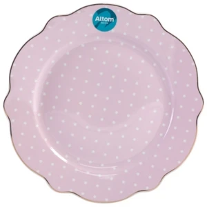 Talerz deserowy z ozdobnym skrzydłem 21 cm Natalie Pink Altom Design
