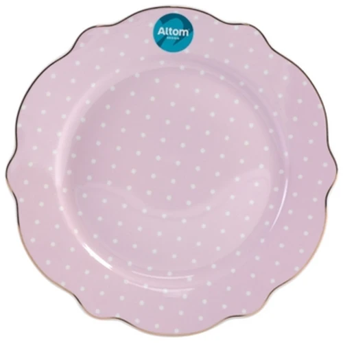 Talerz deserowy z ozdobnym skrzydłem 21 cm Natalie Pink Altom Design 1775825175672-4on3id.png