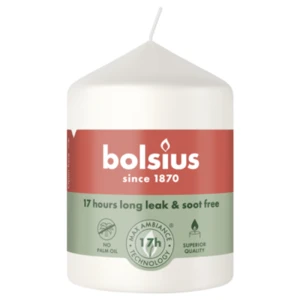 Bolsius Świeca pieńkowa 80/58 biała