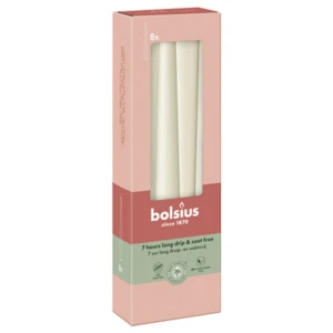 Bolsius Świeca szpica 245/24 8szt. delikatny perłowy