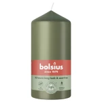 Bolsius Świeca pieńkowa 120/58 zielona oliwka
