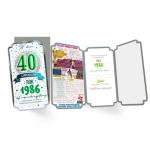 Karnet PM-450 Urodziny 40 (cyfry, roczniki) 2026