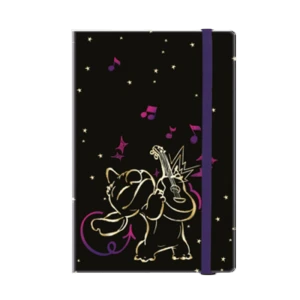 Notes z gumką A5 80 kartek linia Stitch Gold wzór 2