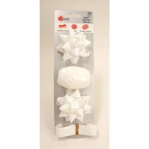 Zestaw AK-13, 2 x rozetka 7 cm,1 x tasiemka 18 mm x 2 m, 1 x wstążka 5mm x 10 m