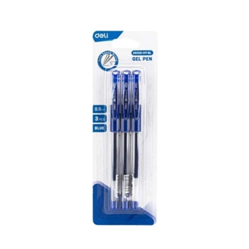 Deli długopis żelowy 0,5mm niebieski 3szt 1775826288298-4f9jhe.png