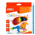 Deli kredki ołówkowe bezdrzewne seria Colorun 24 kolorów