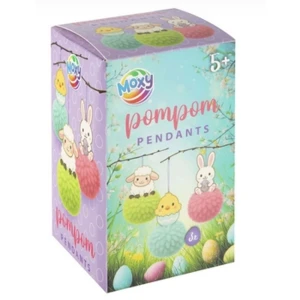 Wielkanocne zawieszki z pomponem 3szt