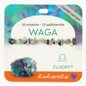 Bransoletka BRA-044 Znak zodiaku (Waga, fluoryt)